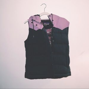 Grey and Pink Patagonia Vest